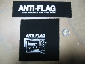 Anti Flag potlačená nášivka  (po krajoch neobšívaná)